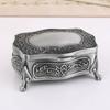 Metal Creative Jewelry Box Retro European Korean Princess Hand Jewelry Necklace Stud Earrings Storage Box Jewelry Ring Box