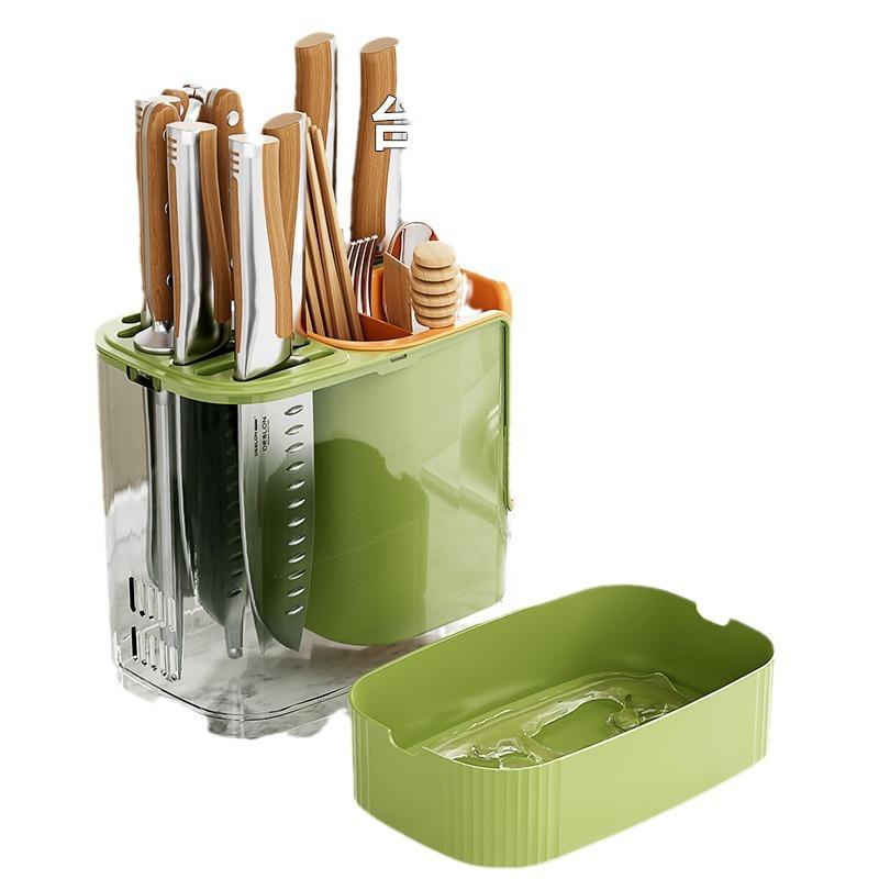 Kitchen Knife Rack Shelf Sub Multifunctional Countertop Knife Chopsticks Box Storage Rack Bucket Body Chopsticks Cage