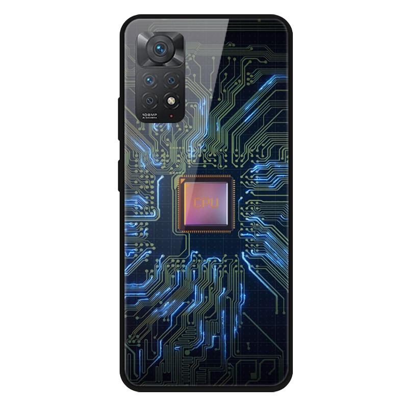 Fashion Glass Cover For Xiaomi Redmi Note 10 / Note 11 / Note 12 Case Tempered Glass Covers for Xiaomi Redmi Note 12 4G Case