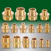 Niple Sextavado de Tubo de Latão 1/8" 1/4" 3/8" 1/2" 3/4" 1" Rosca BSP Macho Adaptador Rápido Conector Acoplador para Água Óleo Gás