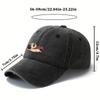 Sports Dog Pattern Baseball Hat For Men And Women Outdoor Camping Travel Leisure Fun Dog Design Fashion Versatile Style