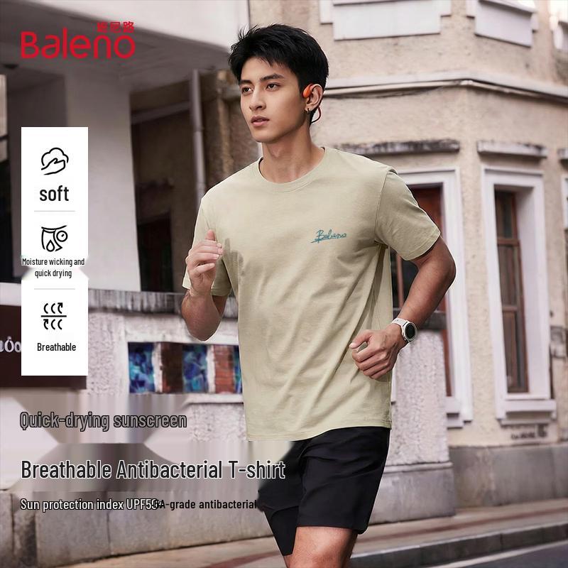 Baleno Men s Quick-Dry Breathable Short Sleeve T-Shirt L