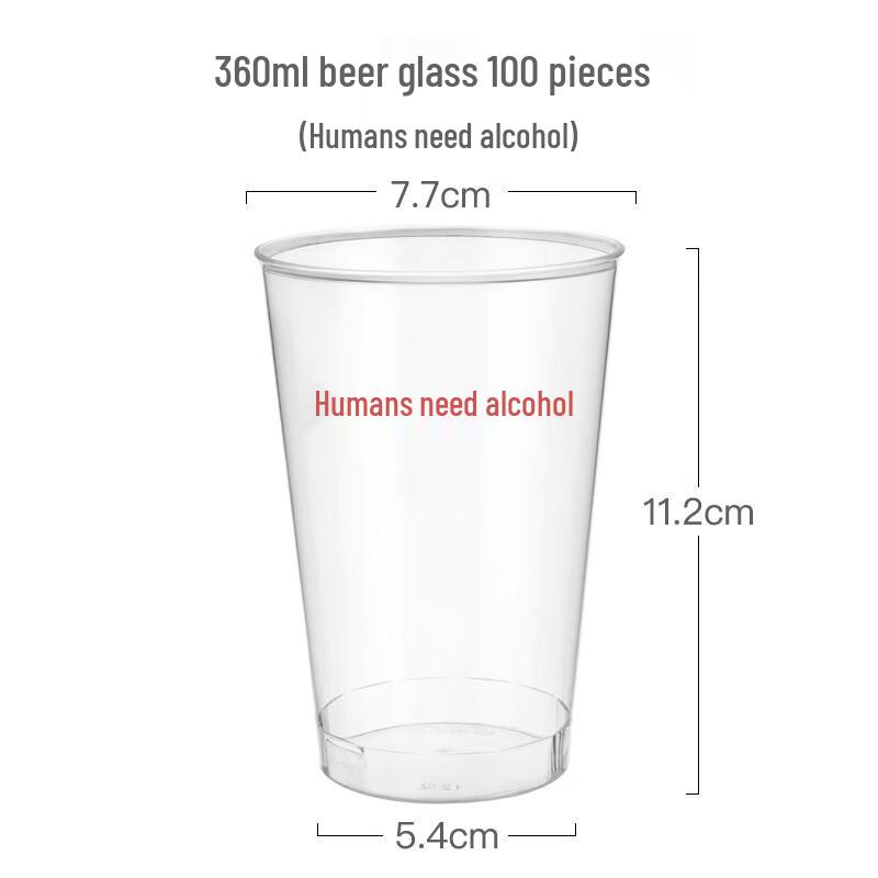 Saint Bailai Transparent Hard Plastic Disposable Cups