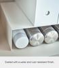 Yamazaki Jitsugyo 5566 Lower Storage Box Storage Set of Approximately Effectively Utilizes Dead Gap Storage Rack, 2, White, W31XD27XH10cm, Space,