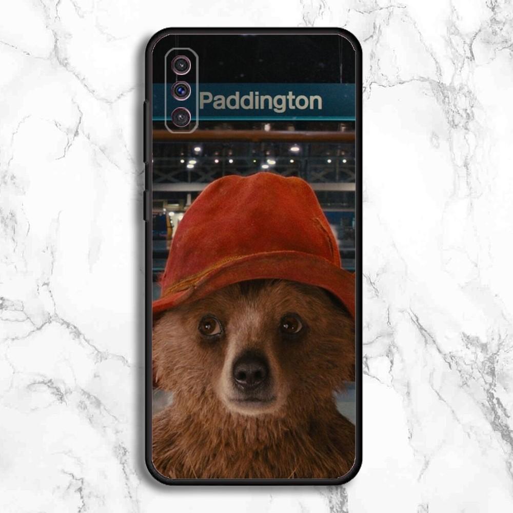 Paddington Bear Cute Phone Case For Samsung Galaxy A13,A21s,A22,A31,A32,A52,A53,A71,A80,A91 Soft Black Phone Cover