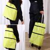 Foldable Trolley Bags, Shopping Trolley Shopping Bag With Wheels, 2 In 1 Folding Shopping Trolley For Home Supermarket Bag