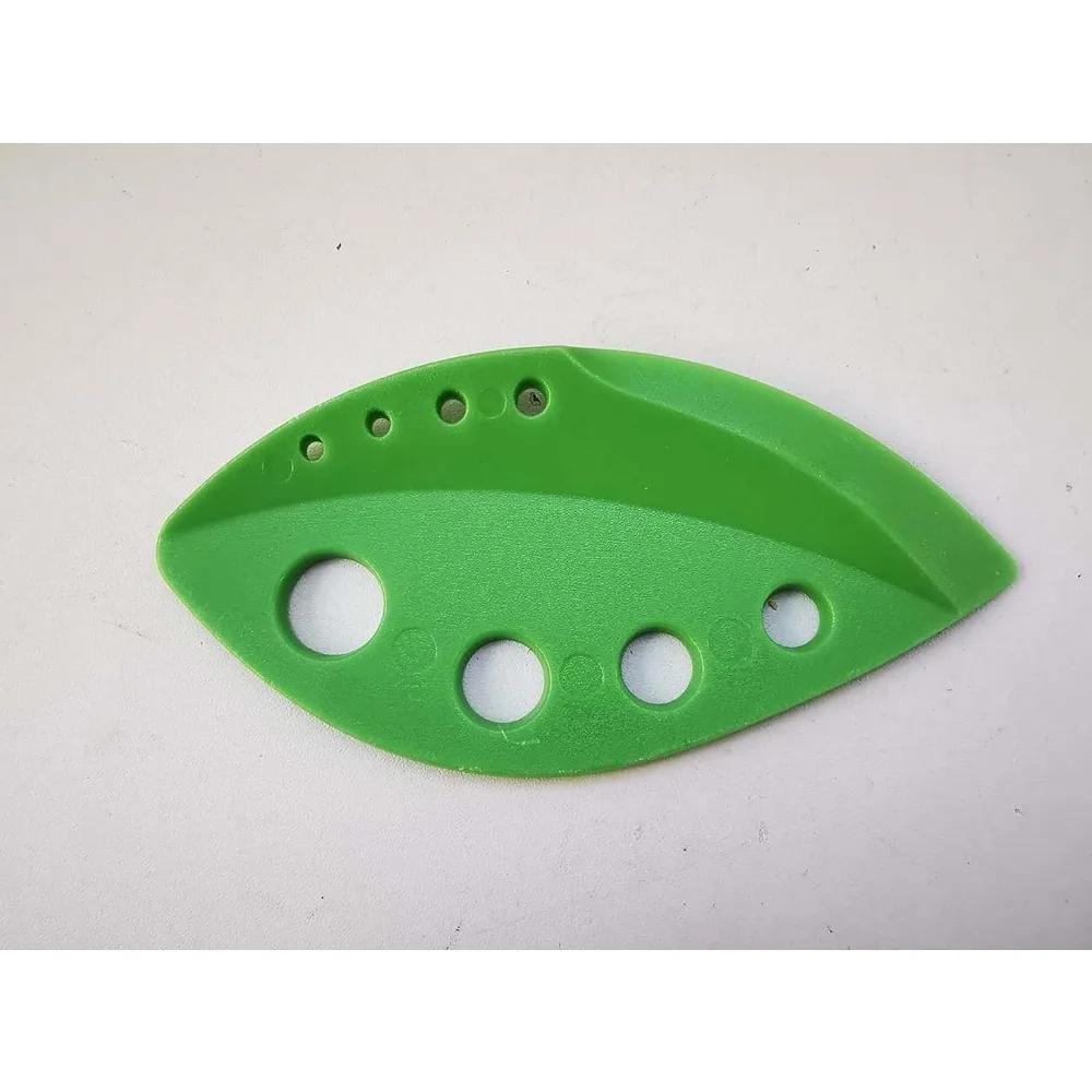Staccafoglie Erbe 8 Fori, Plastica Dura Foglia Verde, Design 2-in-1, Strumento Sbucciatore, Rasoio per Cavolo Nero, Sbucciatore per Cavolo Nero(2,2 pollici x 4,8 pollici)