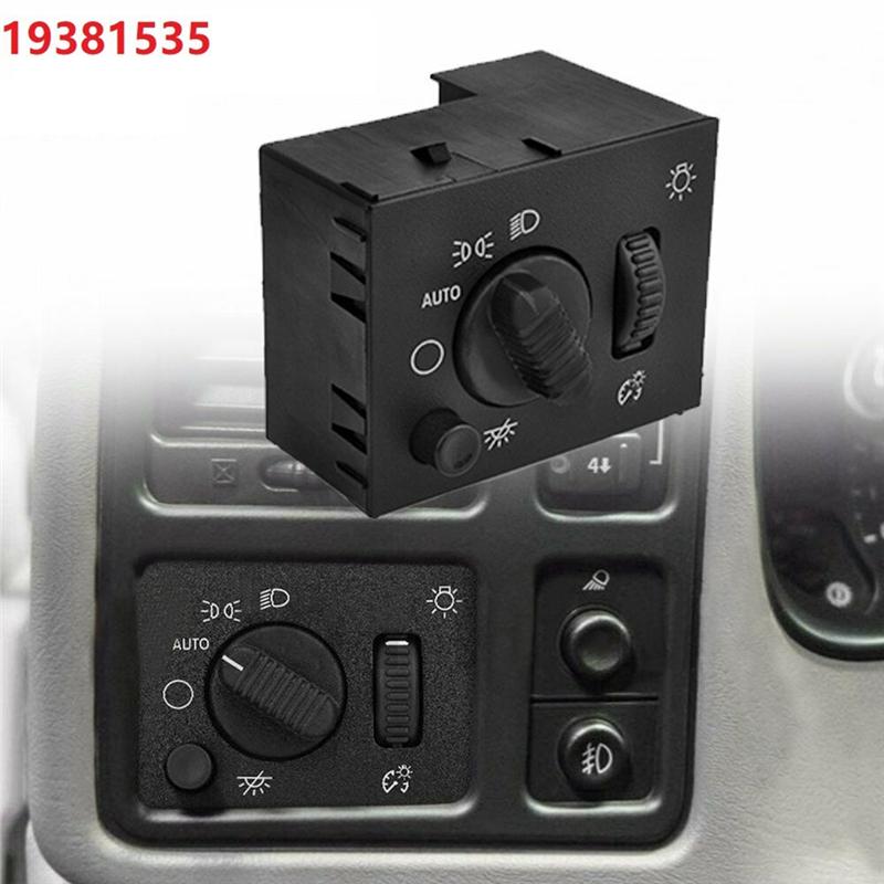 Scheinwerferschalter für Chevy Silverado GMC Sierra Yukon Scheinwerferlampe Dimmerschalter für Hummer 03-07 19381535 15194803-A99D