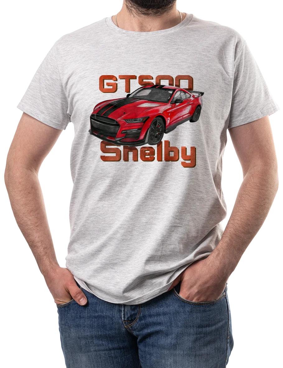 

Mustang Shelby GT500 Vintage American Muscle Cars TShirt Summer Cotton Short Sleeve ONeck Mens T Shirt New S3XL S