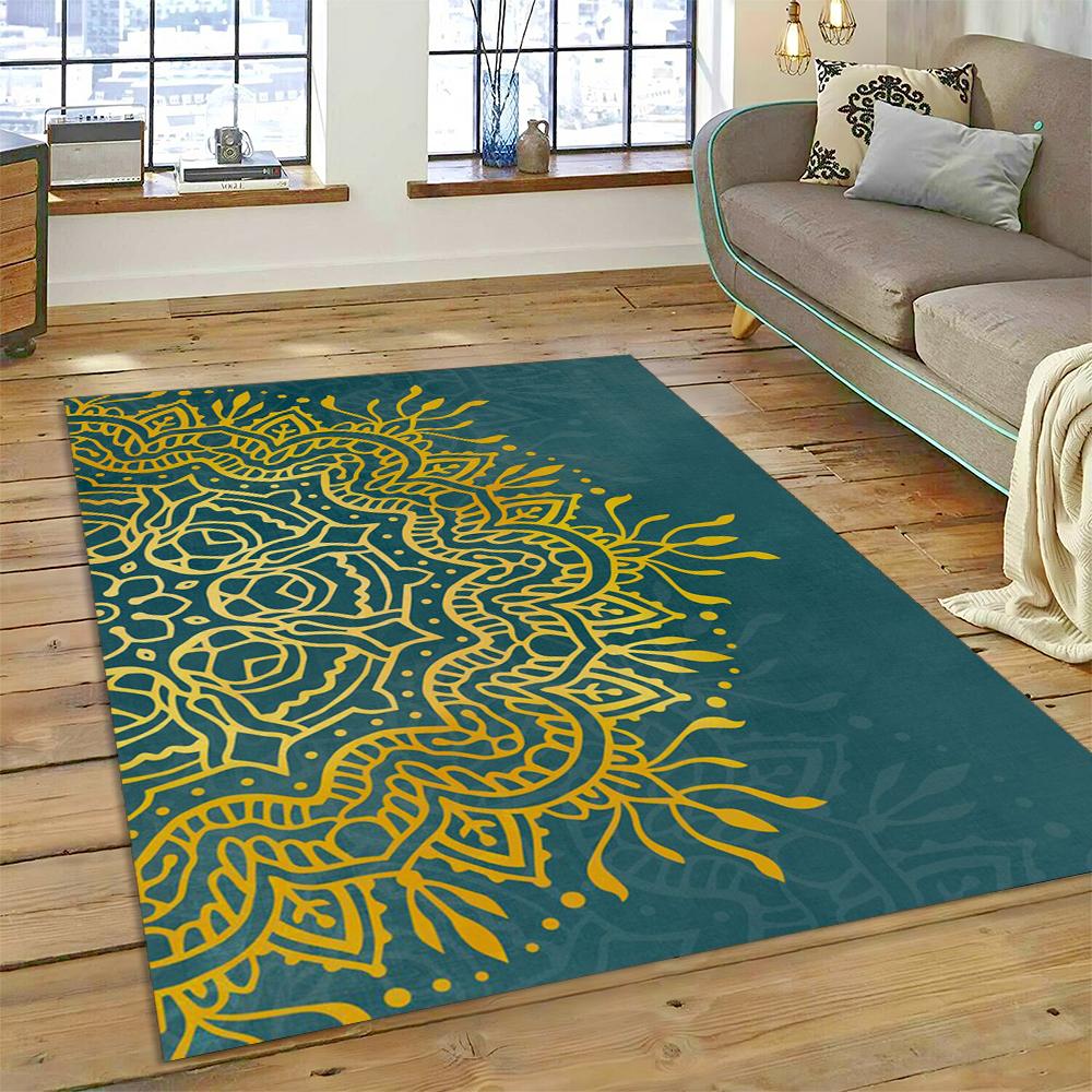 Bohemia Meditation Mandala  Flower Carpet Rug for Home Living Room Bedroom Sofa Doormat Deco Mat