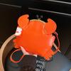 Cartoon Crab Shape Handbag with Crab Coin Purse Crossbody Bag Crayfish Shells Clip Purse Detachable Shoulder Bag Women's Satchel