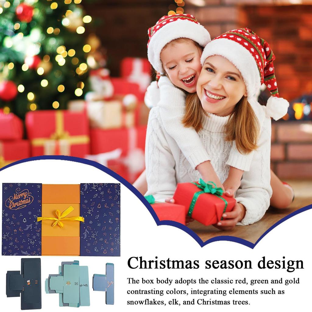 24-Day Christmas Calendar Advent Boxes 2025 Empty Calendars Advent Box To Fill Holiday Case Christmas Advent Calendar Decoration