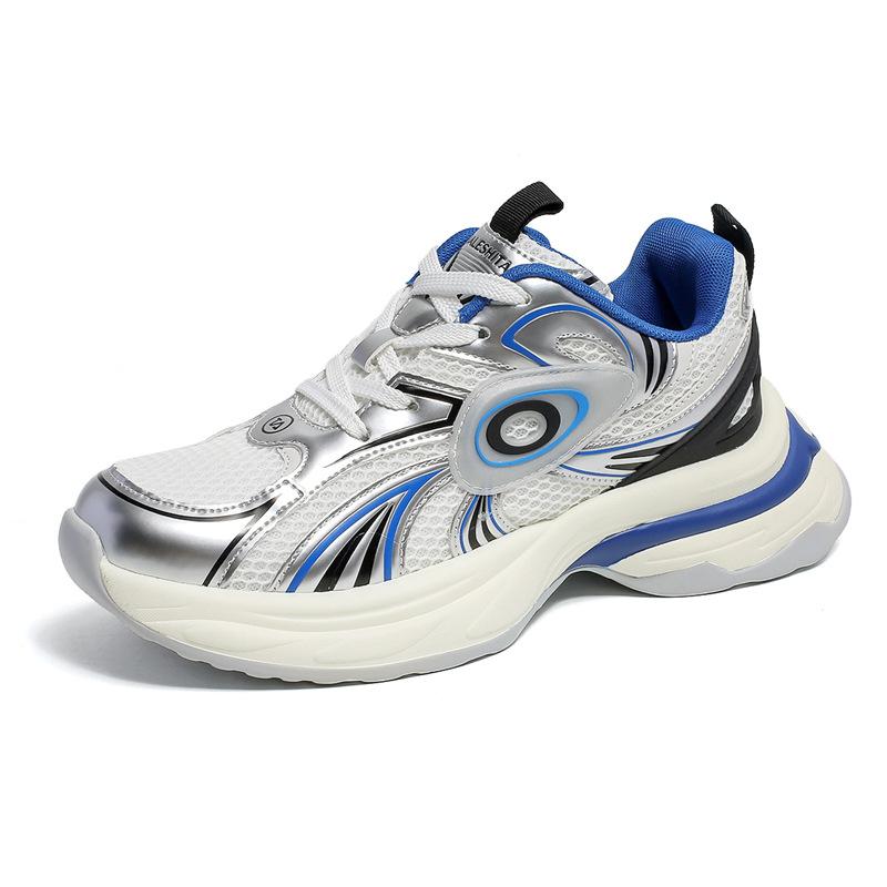 2025 new foreign trade versatile trend mesh breathable dad shoes men's high-quality couple casual sports shoes live broadcast