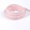 Scalloped Edge Gingham Shoelaces 1.2cm Width Ruffled Plaid Ribbon Laces Multicolor Anti-Slip Knot Decor Strings for Casual Shoes