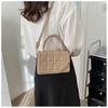New Fashion Rhombus Quilted Faux Leather Shoulder Bag for Women Korean Style Chain Crossbody Square Purse