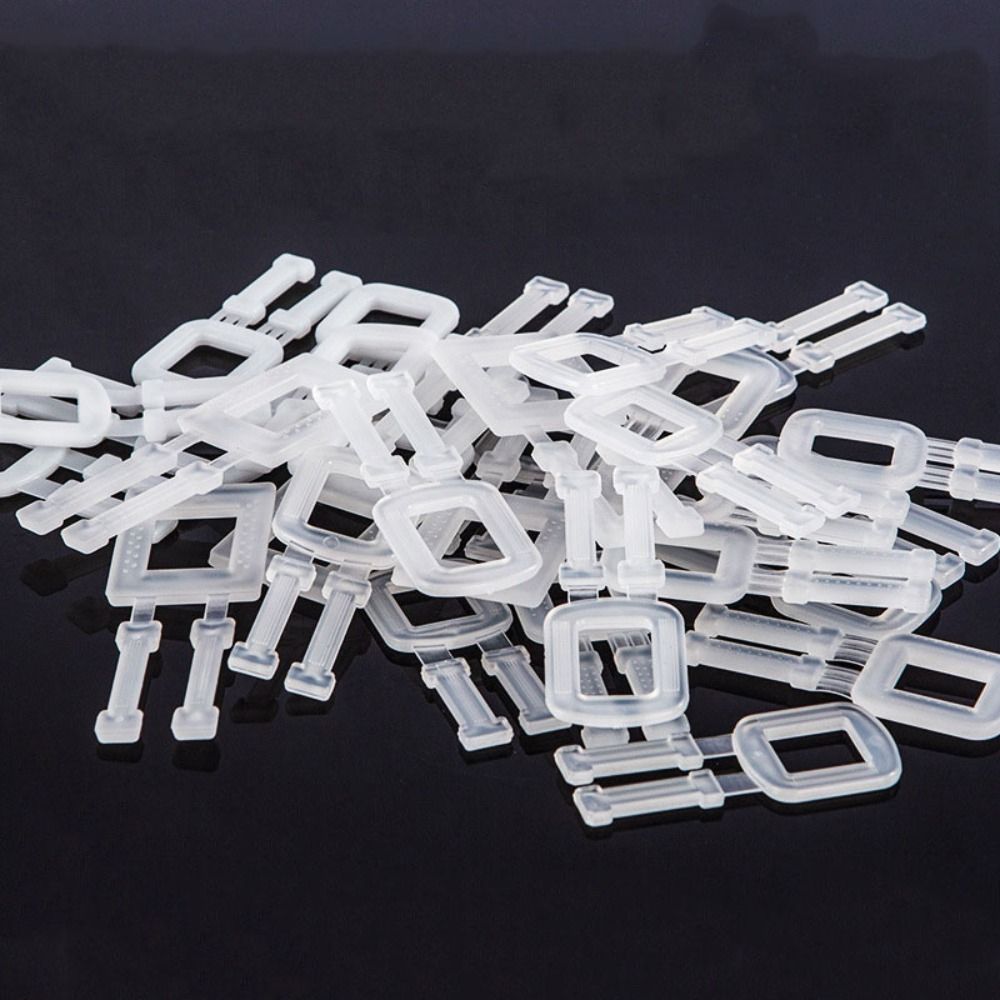 White Packing Strap Buckle 60x25 Mm Belt Buckle Plastic Packing Buckle  Clothing Accessories