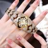 Women's Watch Rhinestone Bracelet Waterproof Quartz Watches Clock Gift Wristwatch