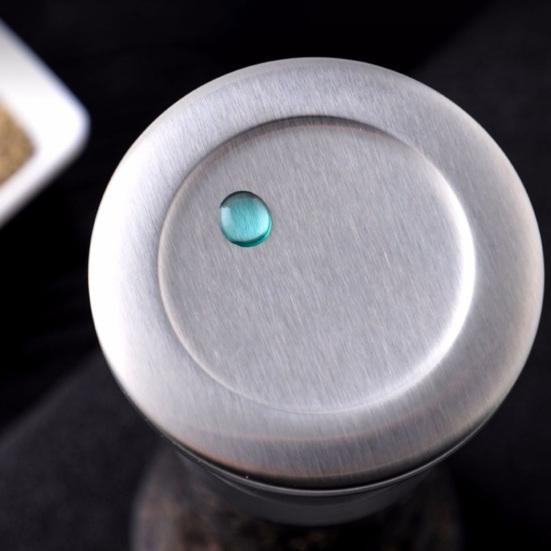 1/2Pcs Pepper Grinder Visible Transparent Glass Ceramic Core Manual Grinder Sea Salt Powder Grinder Seasoning Bottle Jar