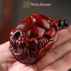 Rosewood Carved Pixiu Ornament: Gourd & Dragon Turtle Handicraft