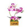 Artificial Flower Butterfly Orchid Pot Bonsai Garden DIY Party Desktop Decor
