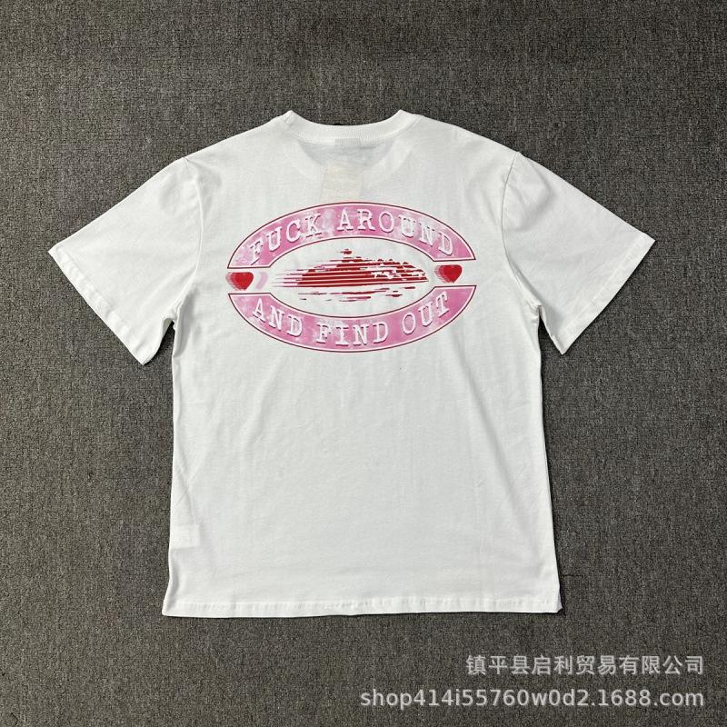 New High Street Corteiz Alcatraz Fun Letter Print Men's and Women's Casual Short Sleeve T-Shirt