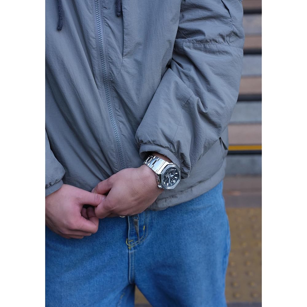 Casio G-Shock Full Metal Chronograph Bluetooth Tough Solar Men's Watch GMC-B2100D-1AJF Silver