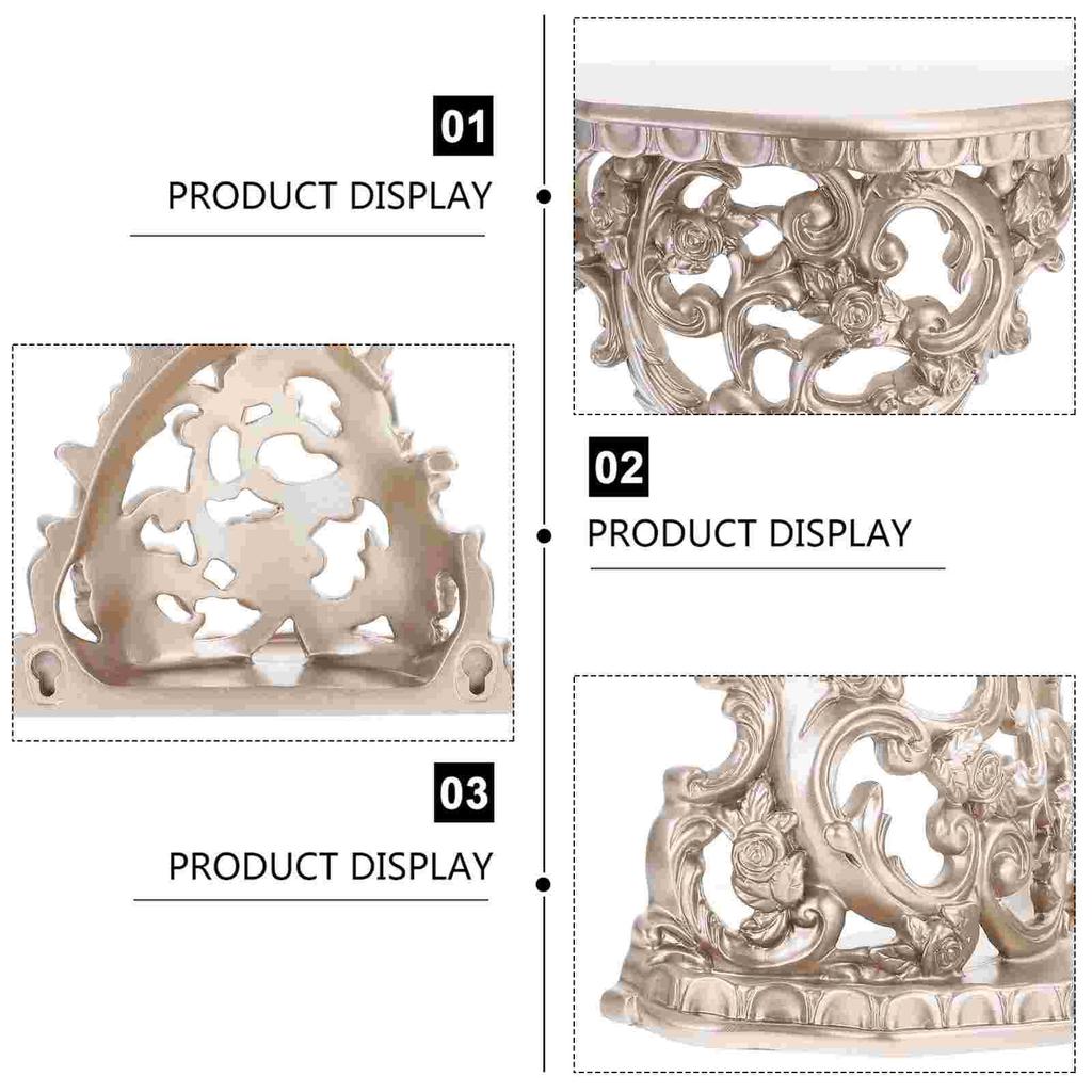 Ornamento de Parede Suspenso Estilo Europeu: Prateleira de Resina Decorativa Criativa para Casa