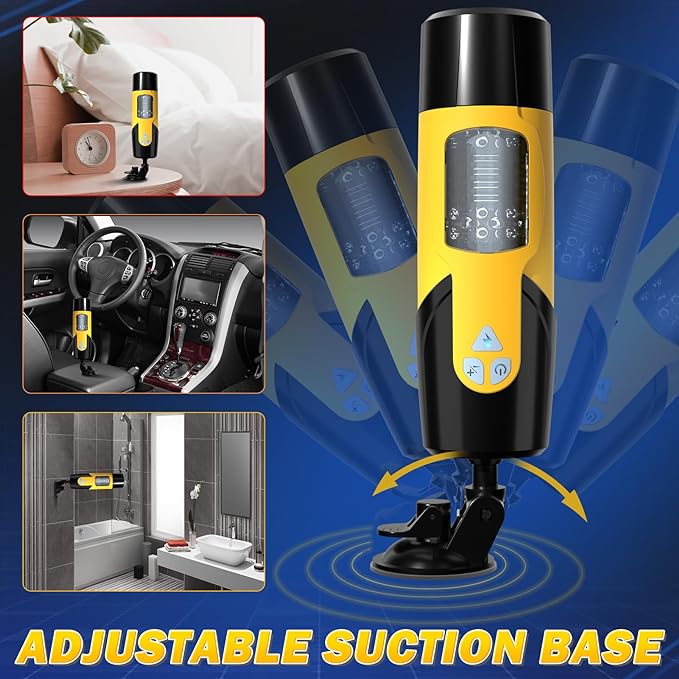 Male penis erotic massage masturbator, men's toy, featuring 7 360-degree rotating modes and 3 adjustable speed thrusts