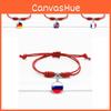 Bracelet Trendy Red With Timeless Gem European Country Flags Unisex Material Mixed