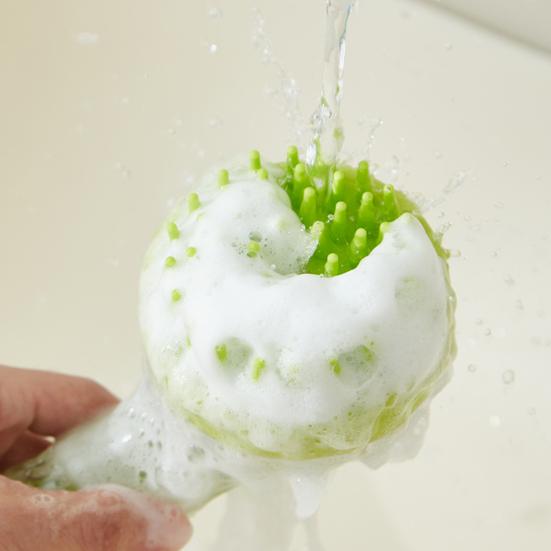 Kartáč na koupání pro domácí mazlíčky Dávkovač mýdla a šamponu Masážní mycí houba pro psy a kočky s dlouhou a krátkou srstí