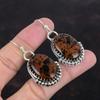 Mahogany Obsidian Earrings Gemstone Jewelry Handmade Earrings 925 Sterling Silver Earring Amazing Drop Earring Gifts For Her Silver Jewelry