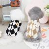 1pc Vêtements pour Chien de Compagnie Polaire Doux et Chaud Combinaisons pour Chiens Plaid Vêtements pour Animaux de Compagnie pour Petits Chiens Chiots Chats Costume Manteaux