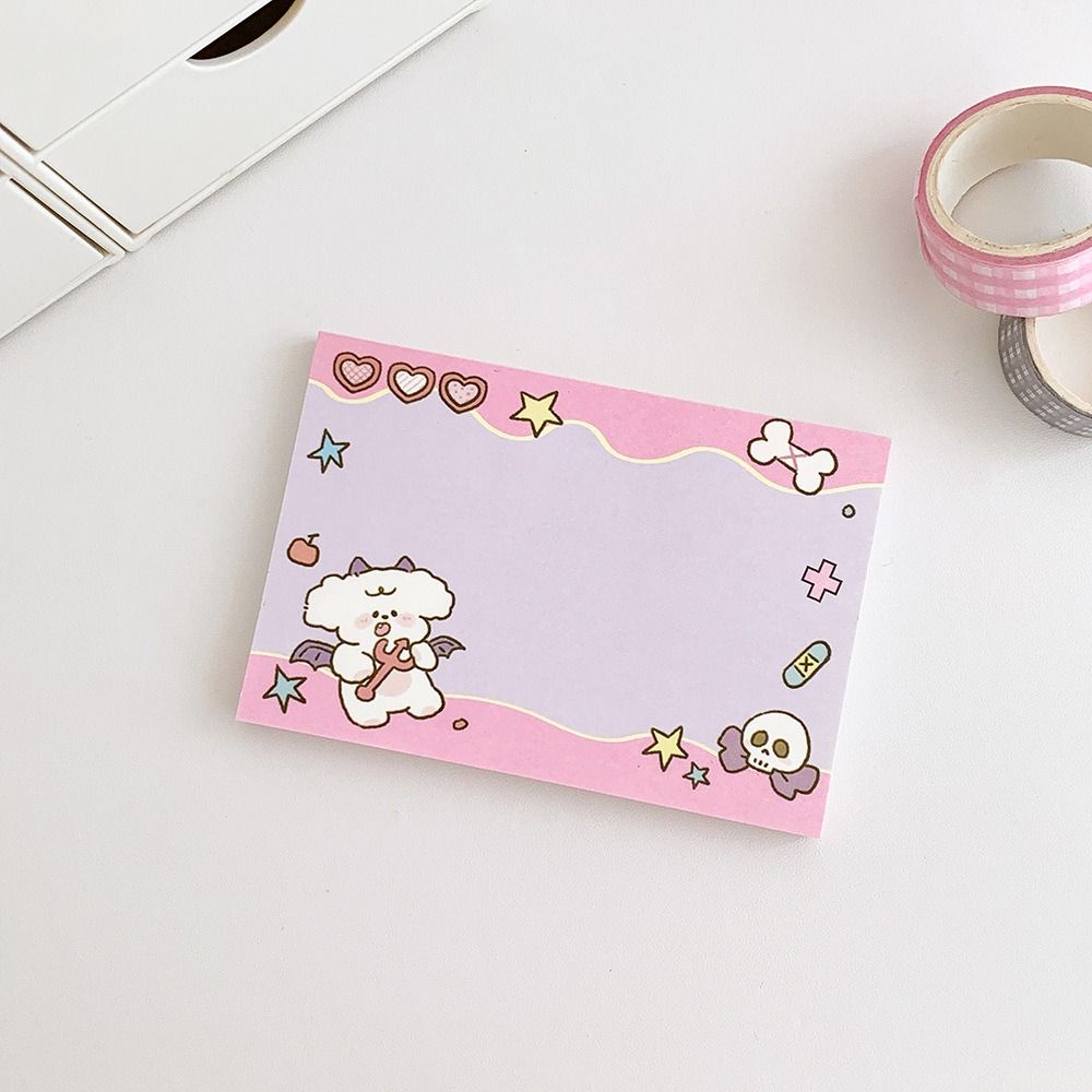 

Weekly Label Notepad 50 Sheets N Times Stickers Multifunction Message Paper Stationery рожевий