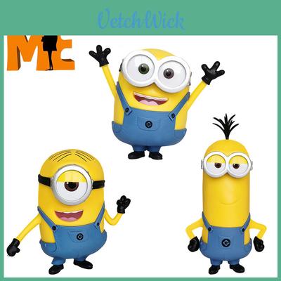 Ich Einfach Unverbesserlich Minions Bob/kevin/stuart Spielzeug Puppe Modell Actionfigur für Kinder Ungiftig Kein Ausbleichen Perfekter Kuchenaufsatz Heimdeko