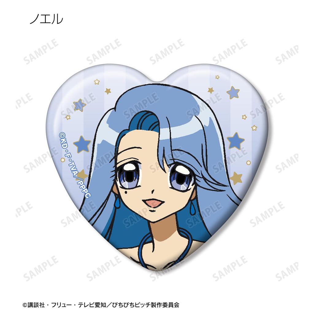 Michi Pichi Pitch" Anime Trading Heart-Shaped Can Badges Box of 12