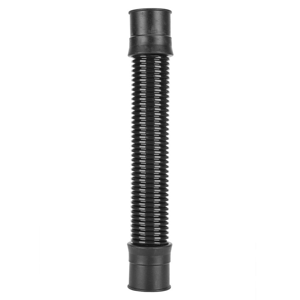 Black Fish Tank Hose Corrugated Design EVA Aquarium Bellows 0.3 Meters Length Corrugated Hose Pump Connection