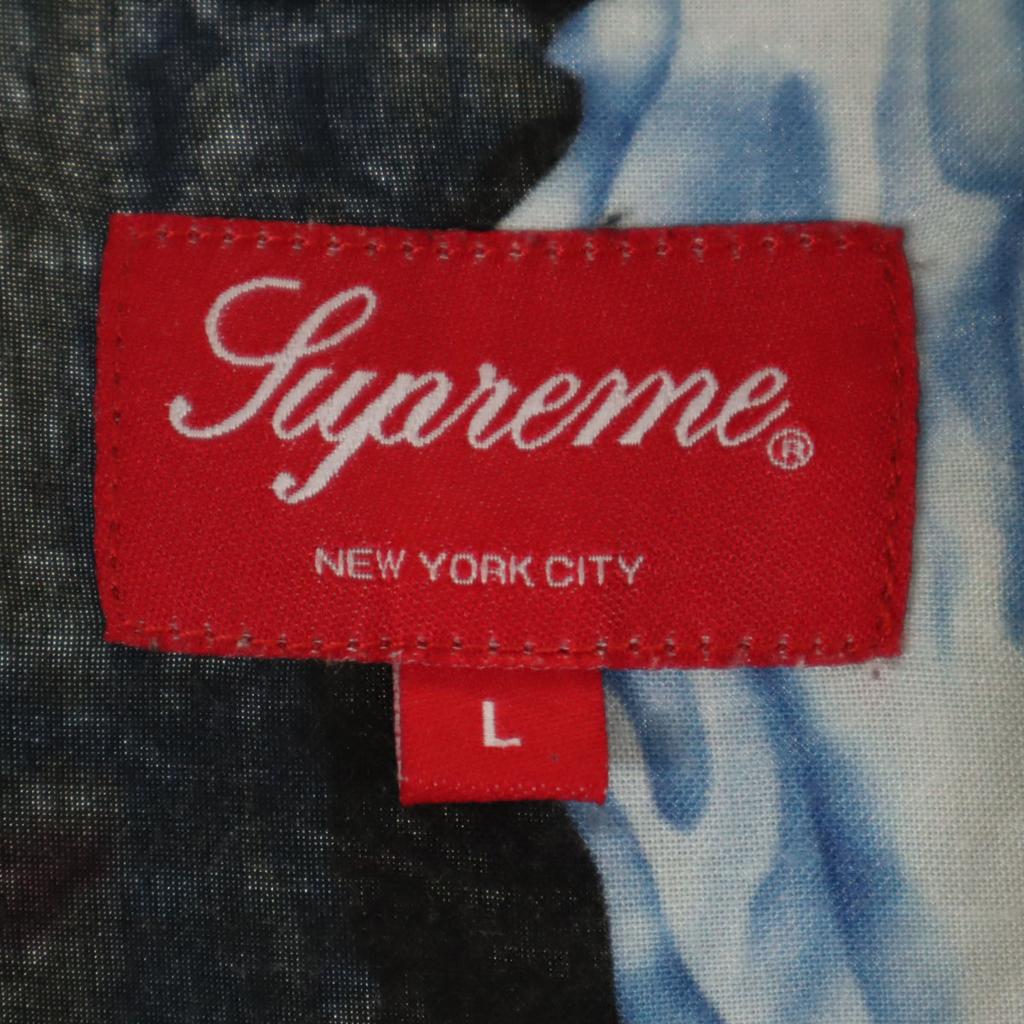 Supreme 15SS Heel Pattern Short Sleeve Open Collar Shirt L Open Collar Men's Used