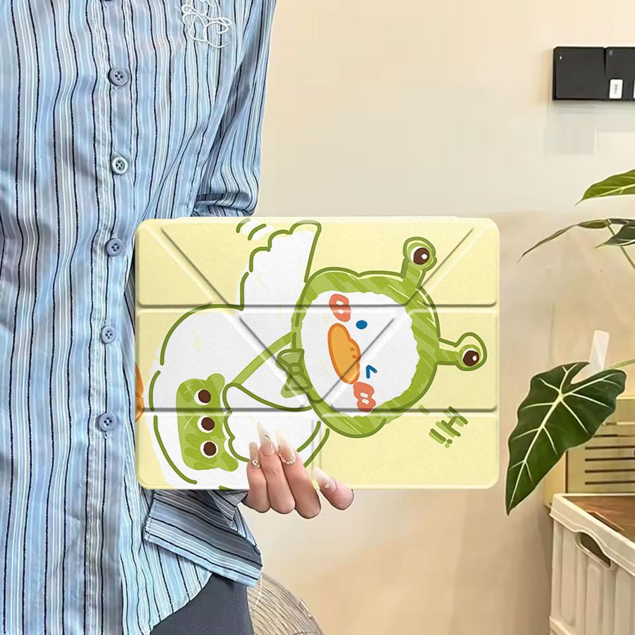 Duck Cute Tablet Case For iPad Mini 6 7 Air 4 5 M3 M2 1 2 M4 11inch Pro 11th 10th 9th 8th 7th 12.9inch Pro 2025 Holder Cover