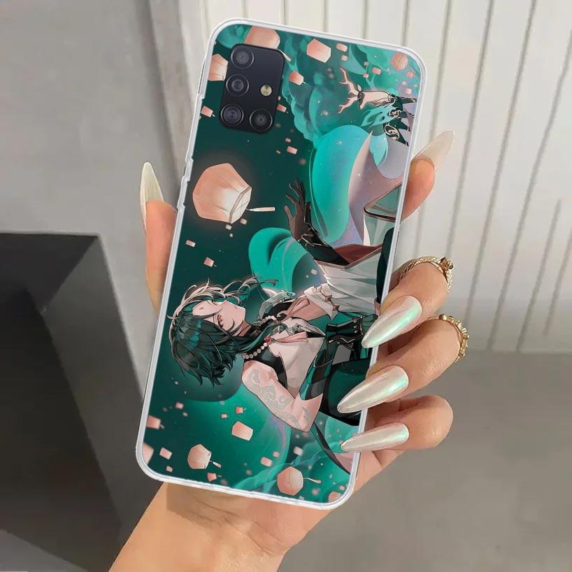 Xiao Genshin Impact Phone Case for Samsung Galaxy A52 A32 A22 A12 A02S A50S A30S A10S Note 20 Ultra 10 Plus S10 A31 A20 A71 A72