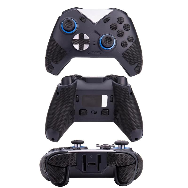 Comfortable Gaming Handle Skin with Enhances Stability Silicone Controller Case Game Grip Enhancer for 3/4 Professional