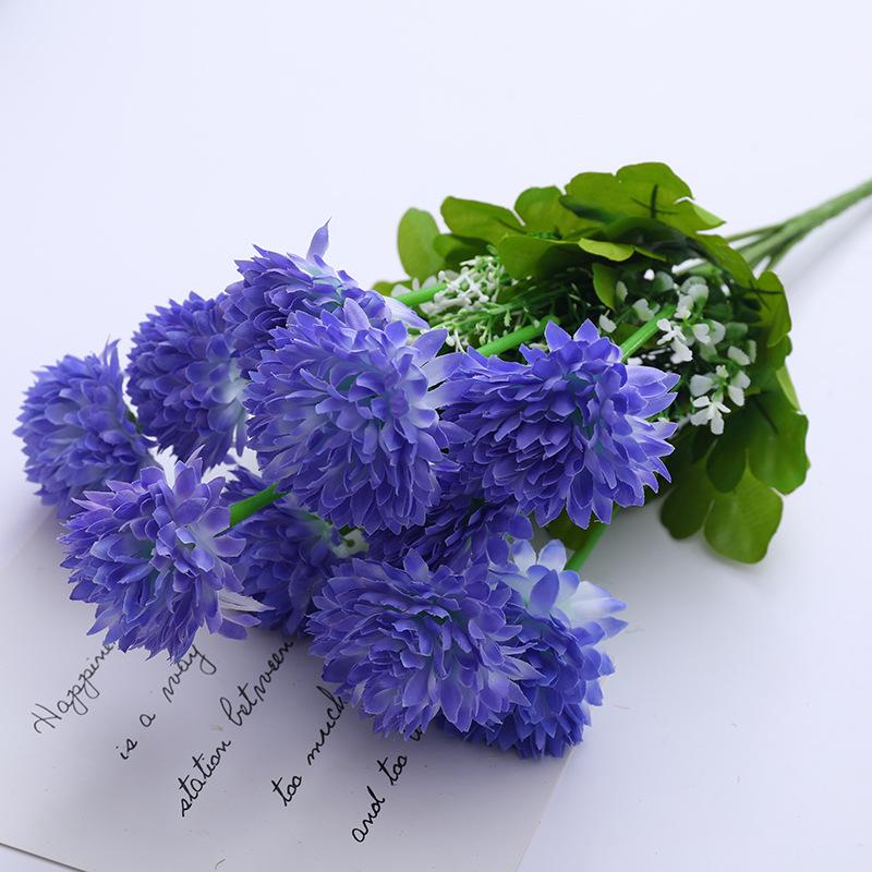 1pc Artificial Flowers Bouquet Simulation Hydrangea Camellia Green Plant Bridal Bouquet DIY Home Wedding Table Center Decoration
