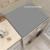 Simple Solid Color Washing Machine Refrigerator Fridge Table Microwave Dust Cover Waterproof Decor Mat Non-slip Pad