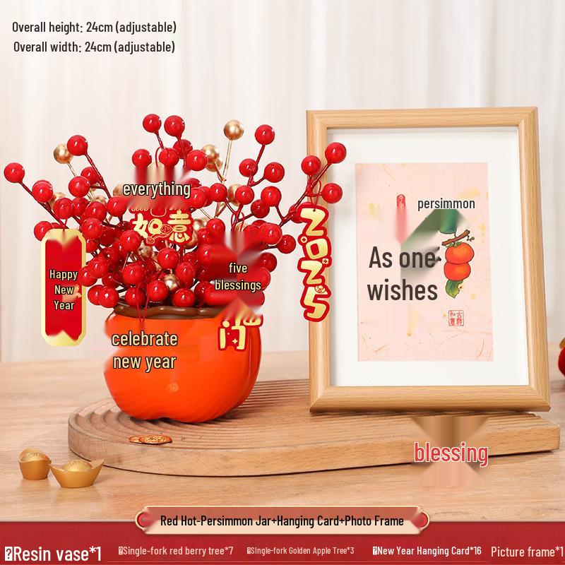 2025 Rok Hada Kaki Nádoba Ozdoba: Nová Domácí Dekorace Štěstí