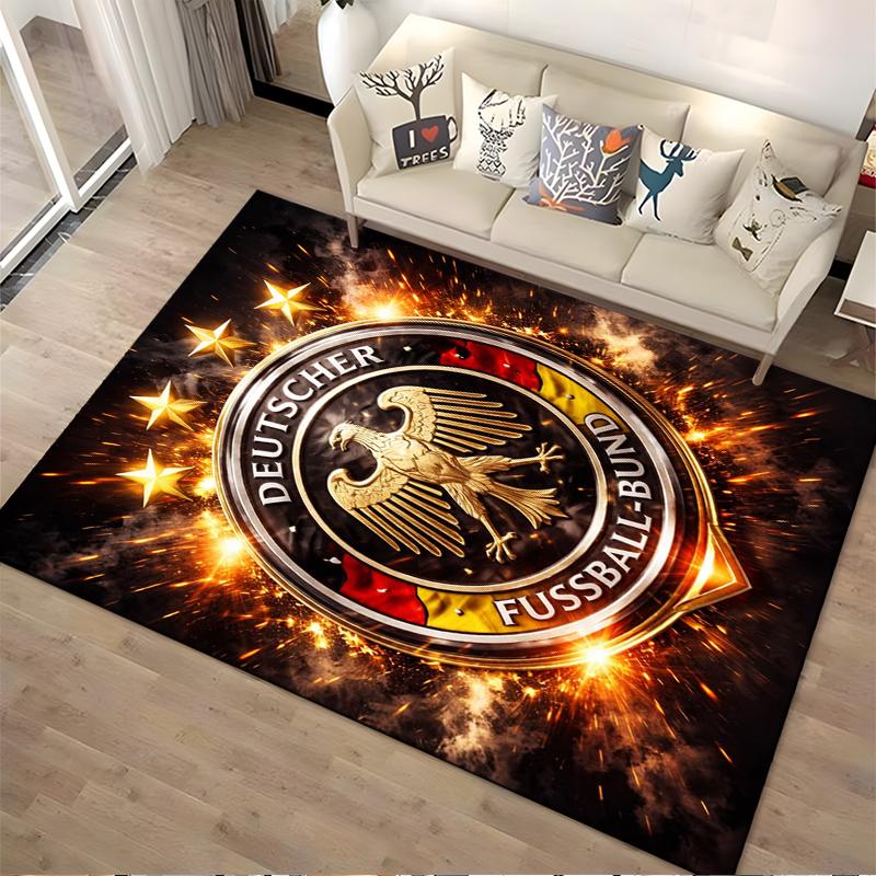 "German Football Emblem carpet" Designed floor mat, suitable as a non-slip mat for the living room or bedroom sofa