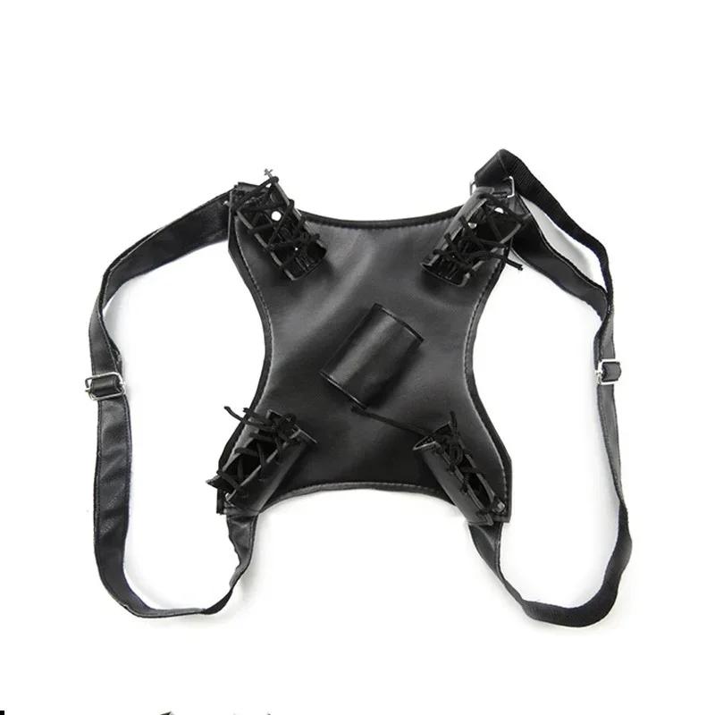 Double Katana Backpack Belt Holster Sword Anime Medieval Demon Cosplay Prop Samurai Sabre Waist Real Japanese Katana Holder Toy