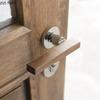 Walnut Wood Door Handle Magnetic Lock Indoor Silent Bedroom Door Locks Universal Split Lock Home Safety Locks Doors Hardware