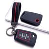 Key Fob Cover for Volkswagen Golf Tiguan Octavia MK7 MK2 Leon Ateca Kodiaq with Keychain Anti-Scratch Guard Shockproof Protection Soft Grip Texture