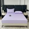 Washed Cotton Fitted Sheet Mattress Protector Non-Slip Bed Cover Pillowcase Set Modern Minimalist