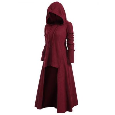 Manteau décontracté à capuche pour femme grande taille, ample, élastique, couleur unie