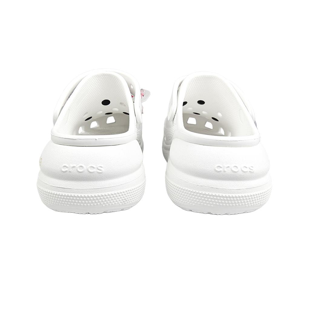 Crocs Crush Clog EVA Late Star Manual Skittles Sweet Mood Gentle Sweet and Exquisite Hole Shoes Unisex White